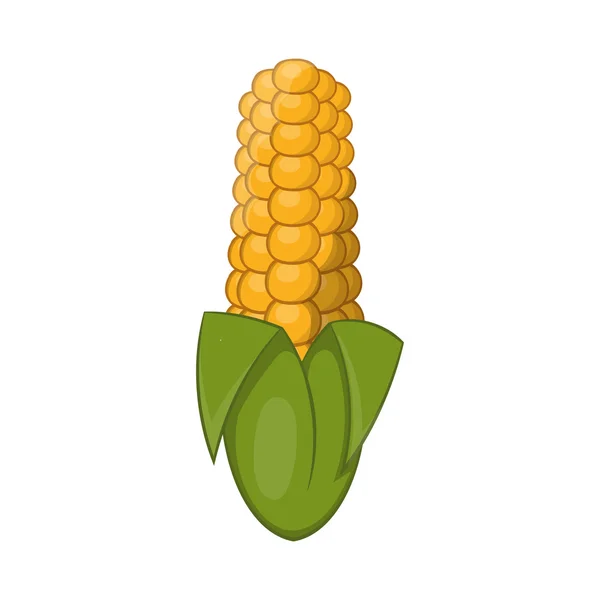 Ucho kukurydzy ikony, stylu cartoon — Wektor stockowy