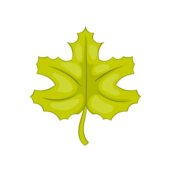 Icono de hoja de arce, estilo de dibujos animados — Vector de stock