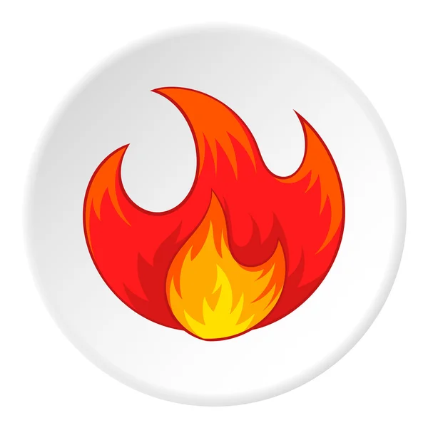 Icono de fuego, estilo de dibujos animados — Vector de stock