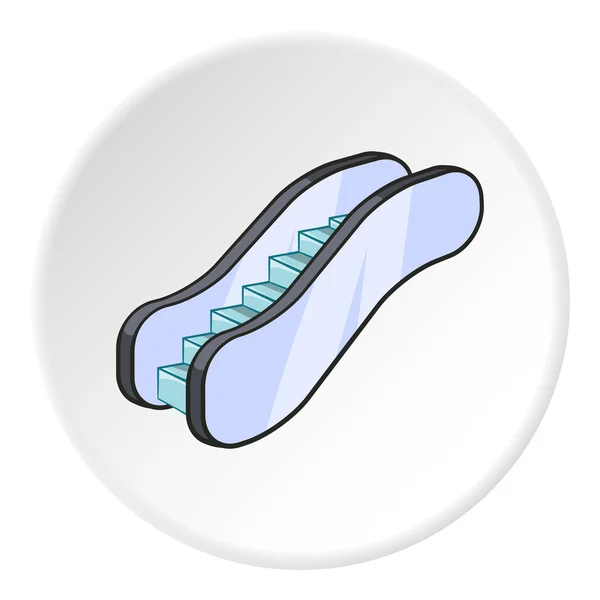 Иконка эскалатора, стиль мультфильма — стоковый вектор