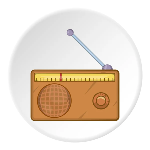 Radio icon, cartoon style — Stock Vector