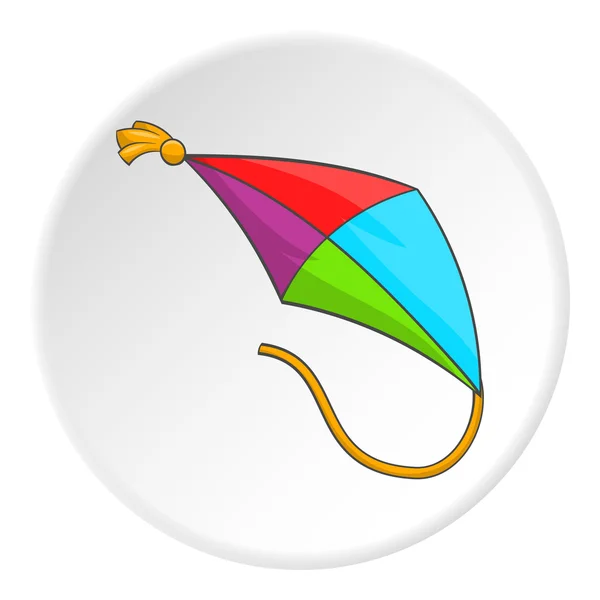 Kite pictogram, cartoon stijl — Stockvector