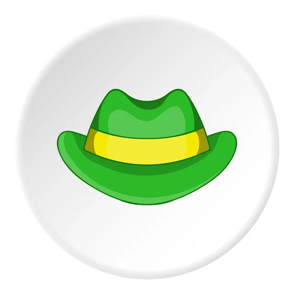 Ícone de chapéu verde, estilo cartoon — Vetor de Stock
