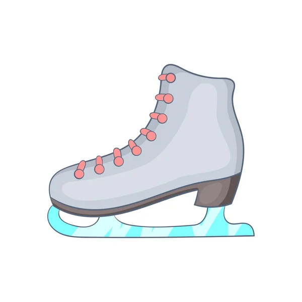 Ice skate boot icon, cartoon style — Stock Vector