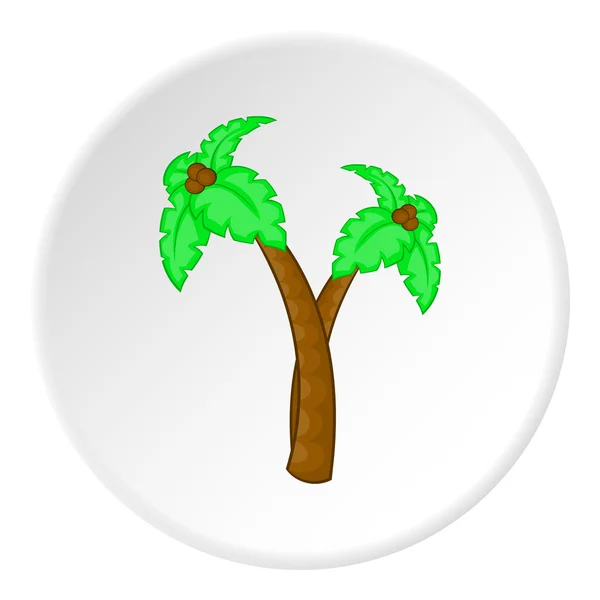 Ícone de palmeira, estilo cartoon — Vetor de Stock