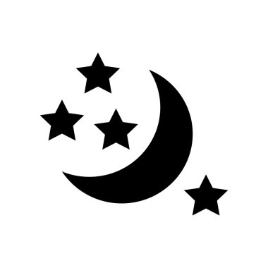 Yarım ay ve yıldız kutsal kişilerin resmi, basit tarzı