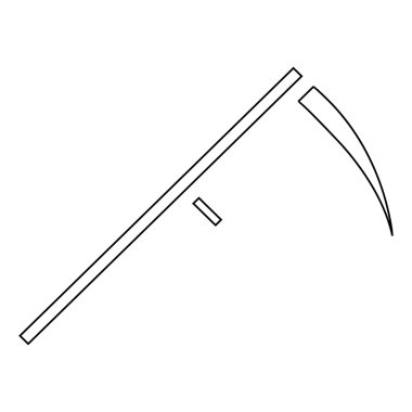 Tırpan simgesi, anahat stili