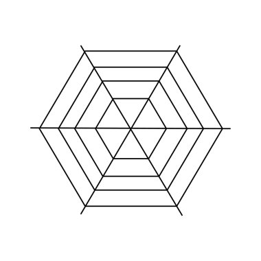 Örümcek ağı simgesini, anahat stili