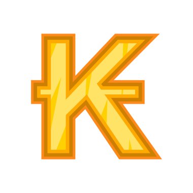 Lao kip simgesi, karikatür tarzı