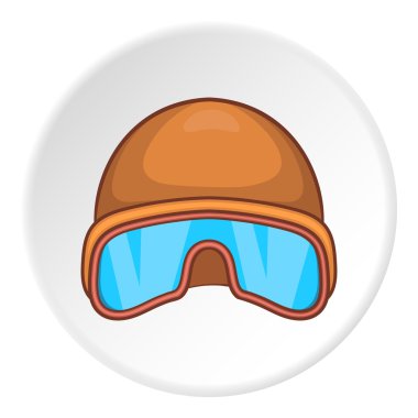 Şapka ve güneş gözlüğü tanker simgesi, karikatür tarzı