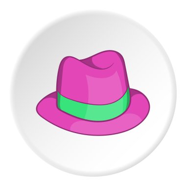 Beyefendi şapka simgesi, karikatür tarzı