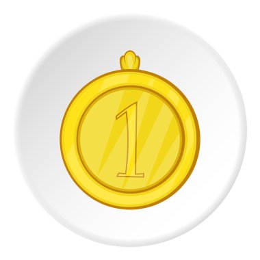 İlk simgesi yerleştir, karikatür tarzı Madalyası