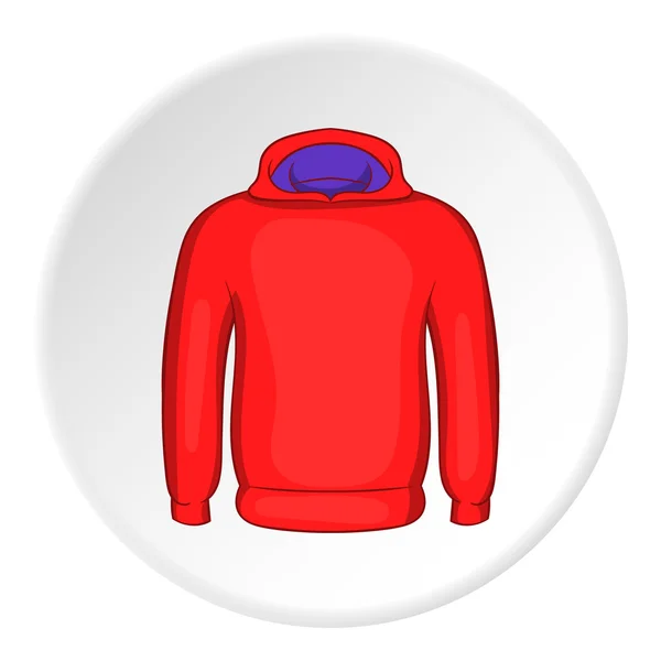 Men winter sweatshirt icon, cartoon style — Stock Vector