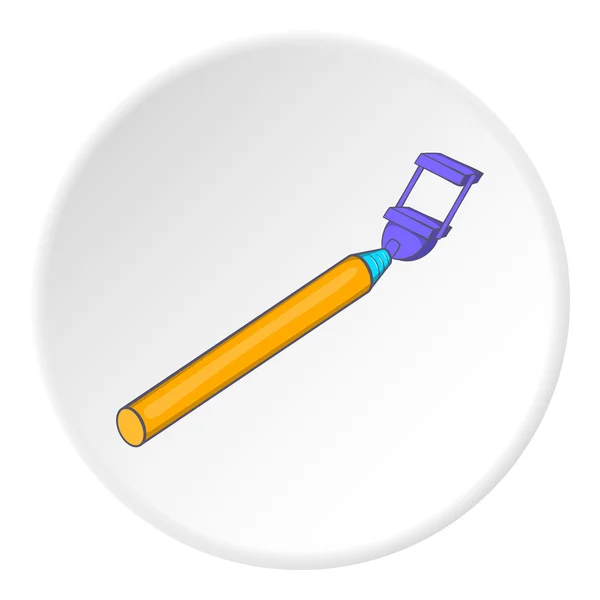Selfie stick icon, cartoon style — Stock Vector