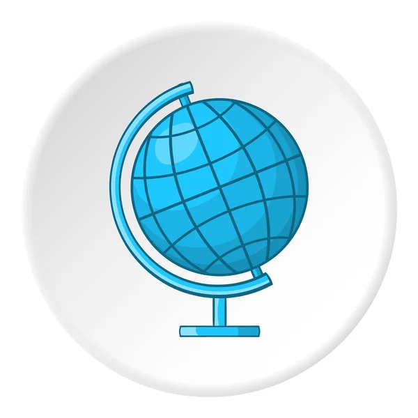 Icône Globe, style dessin animé — Image vectorielle
