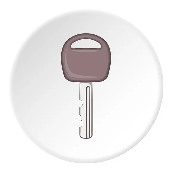 Car key icon, cartoon style — Stock Vector