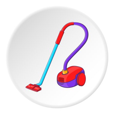 Elektrikli süpürge simgesi, karikatür tarzı