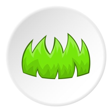 Çalılar simgesi, karikatür tarzı