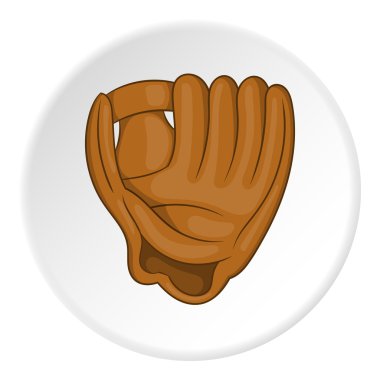 Beyzbol eldiveni simgesi, karikatür tarzı