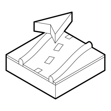 Gezinti simgesi, anahat stili