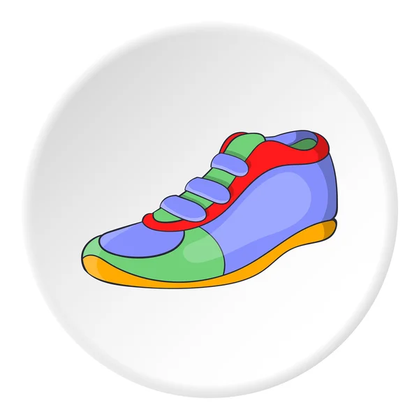 Athletic shoe icon, cartoon style