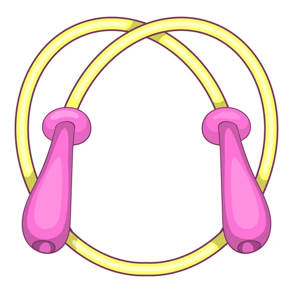 Icône de corde sautante, style dessin animé — Image vectorielle