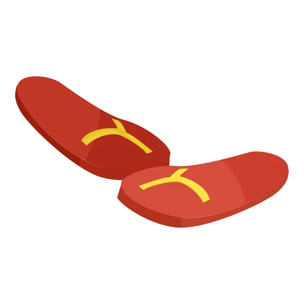 Flip flop icône, style isométrique — Image vectorielle