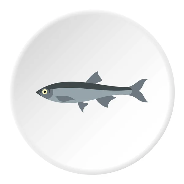Ringa balığı simgesi, düz stil — Stok Vektör