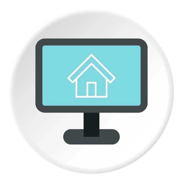 Disposition de l'icône de la maison, style plat — Image vectorielle