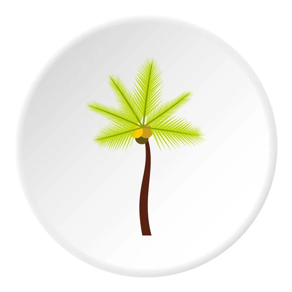 Palm butia capitata icono, estilo plano — Vector de stock