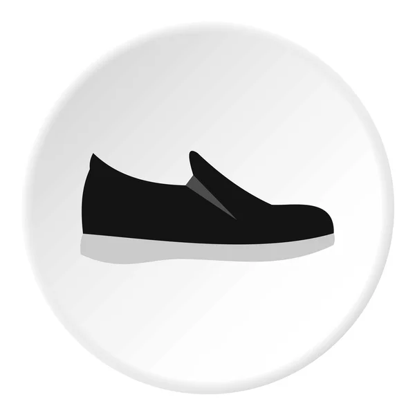 Піктограма чоловічого взуття, плоский стиль — стоковий вектор