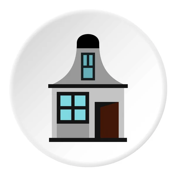 Petite icône de la maison, style plat — Image vectorielle