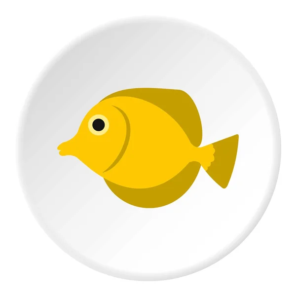 Fish butterfly icon, flat style — Stock Vector