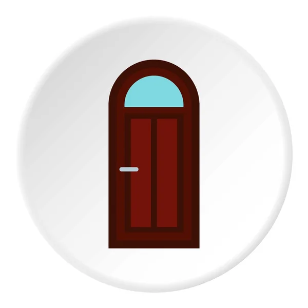 Semicircular door icon, flat style — Stock Vector