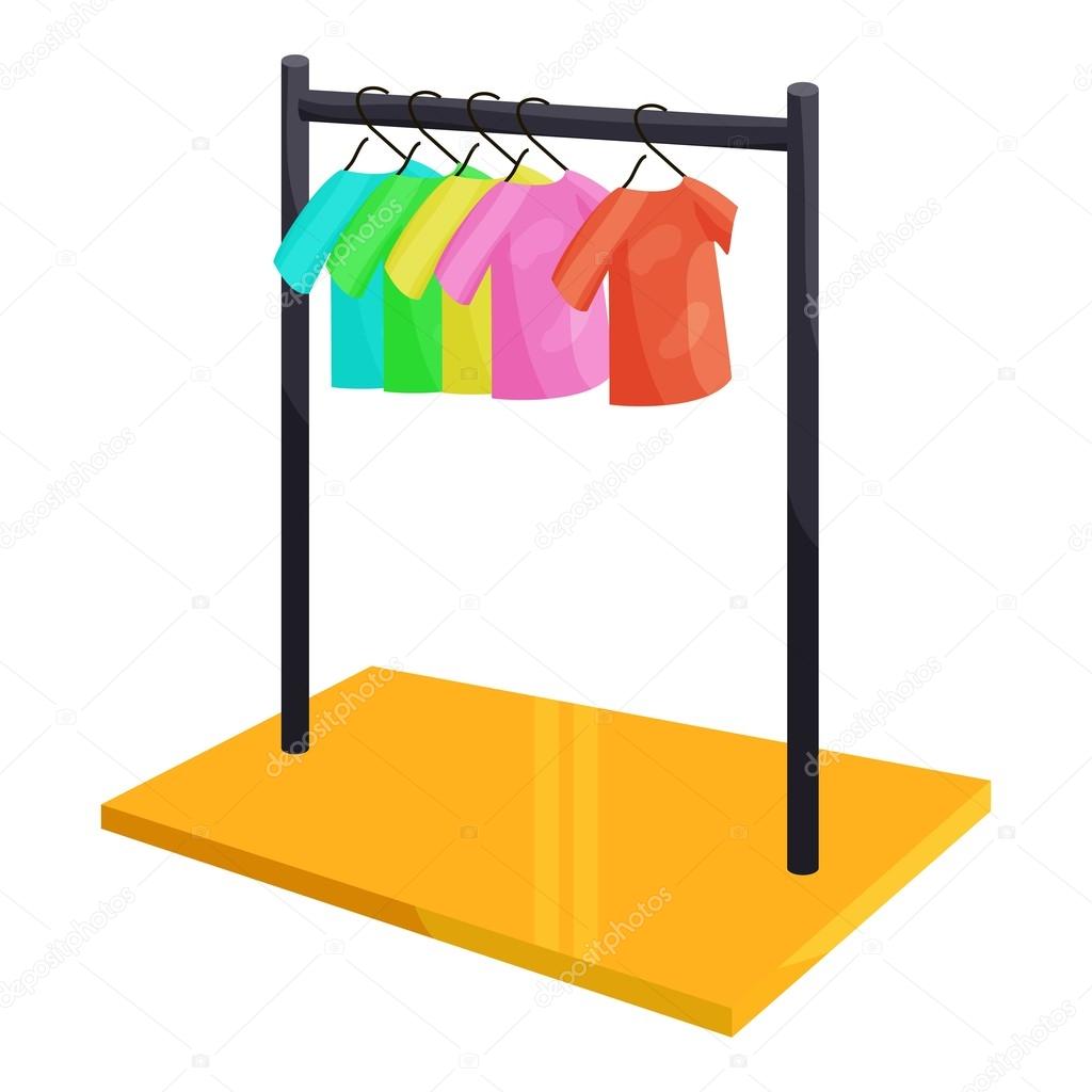 Clothes hanging on the rack icon, cartoon style Stock Vector Image by ©ylivdesign #126556194 Clothes hanging on the rack icon, cartoon style Stock Vector Image by ©ylivdesign #126556194