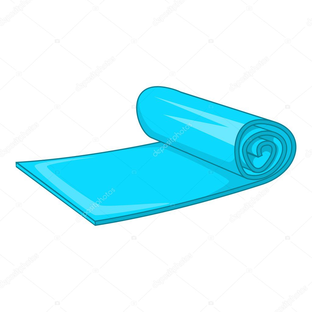 Yoga Mat Icon Cartoon Style Stock Vector Yoga Mat Icon Cartoon Style Stock Vector