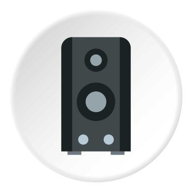 Müzik hoparlör simgesi, düz stil