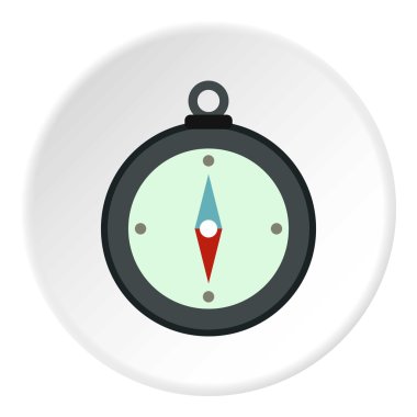 Pusula simgesini, düz stil