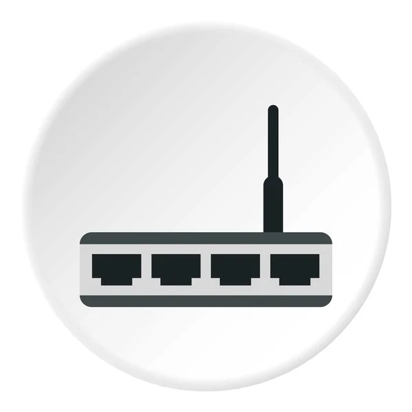 Pictogram van de modem, vlakke stijl — Stockvector