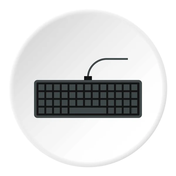 Значок клавиатуры, плоский стиль — стоковый вектор