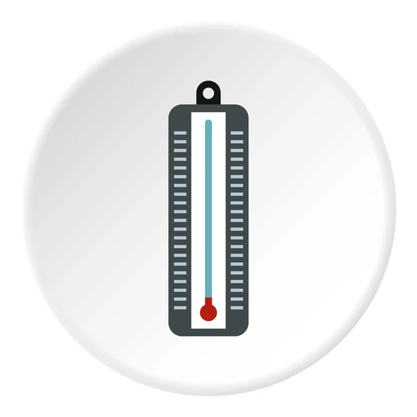 Termómetro con icono de baja temperatura, estilo plano — Vector de stock