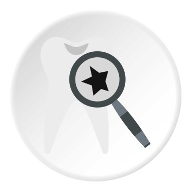 Diş simgesi, düz stil incelenmesi