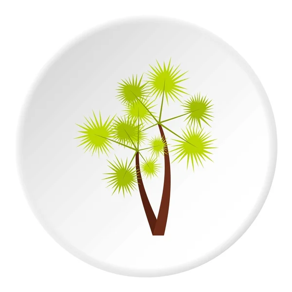 Icono de palma espinosa, estilo plano — Vector de stock