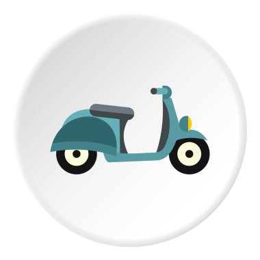 Scooter simgesi, düz stil