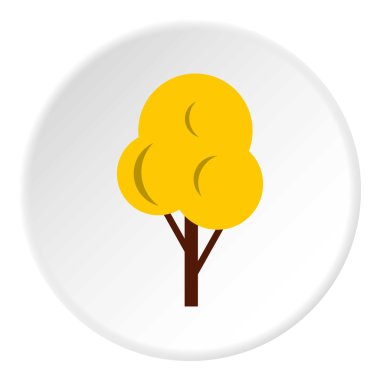 sonbahar ağaç simgesi, düz stil