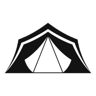 Çadır simgesi, basit tarzı