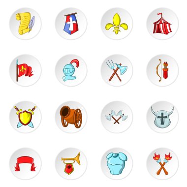 Şövalye simgeler, karikatür tarzı