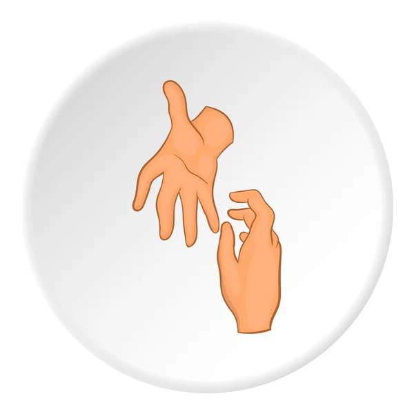 Handshake icon, flat style — Stock Vector