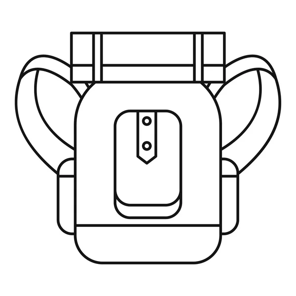 Mat ikon, vázlat stílusában turisztikai hátizsák — Stock Vector
