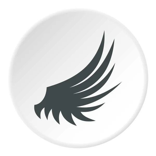 Ptáci křídla ikona, plochý — Stockový vektor